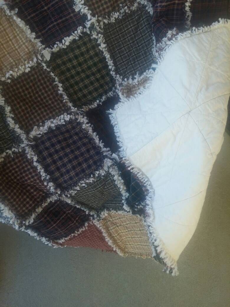 Custom Rag Quilt Small Throw Size Rag Quilt Lap Quilt Etsy