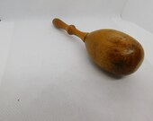 Vintage wood sock darner fancy handle