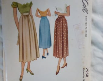 McCall's pattern 7958 uncut Misses' skirts