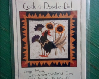 Cock A Doodle Do quilt pattern