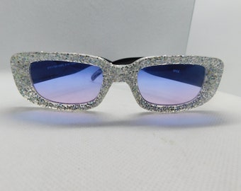 Dyce 90s crystal sparkle glittery sunglasses. Free shipping