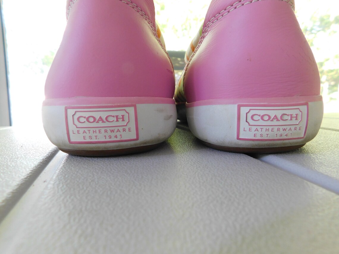 coach multi color sneakers