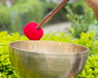 11-Inch Himalayan Singing Bowl: Deep Tone, Spiritual Sound Healing