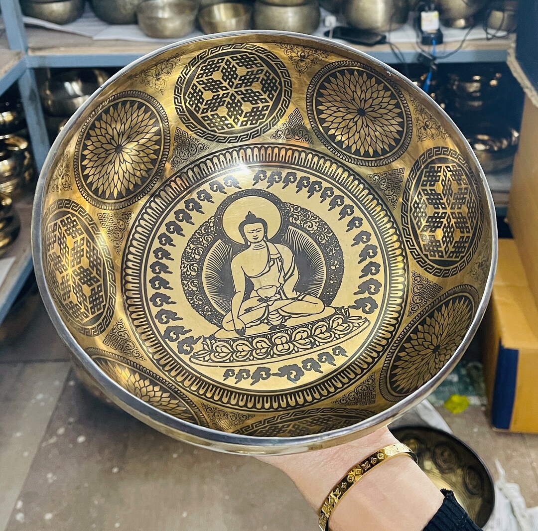 Handcrafted Tibetan Singing Bowl – Himalayan Sound Healing Instrument ...