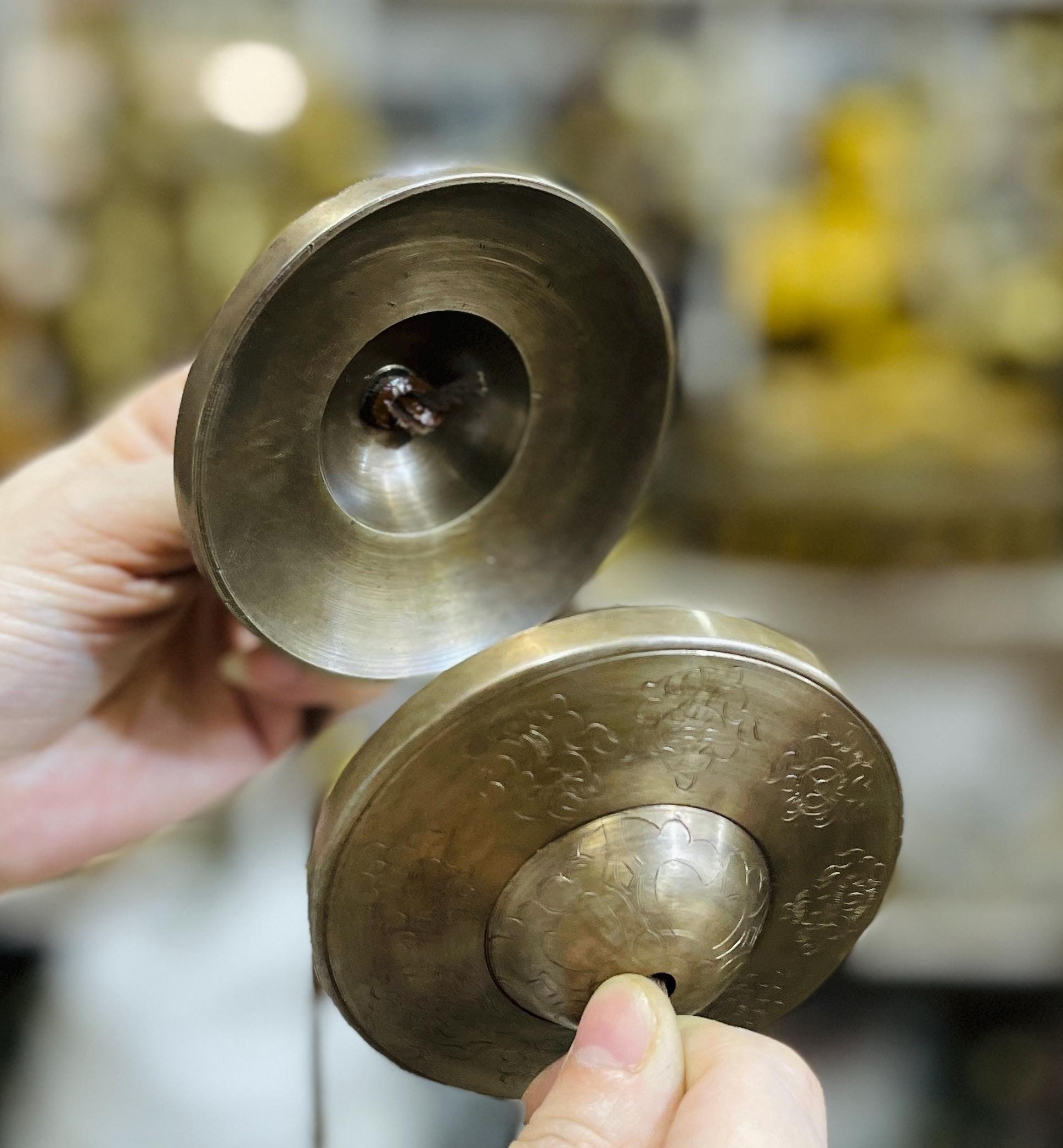 フルムーンティンシャ　ティンシャ　フルムーン　ネパール　青銅　ブロンズ　8cm フルムーンティンシャ ティンシャ フルムーン ネパール 青銅