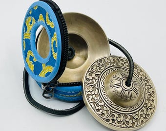 Tingsha Campana Tibetana Ottone 6.8cm - Crotalo Meditazione Guarigione Sonora