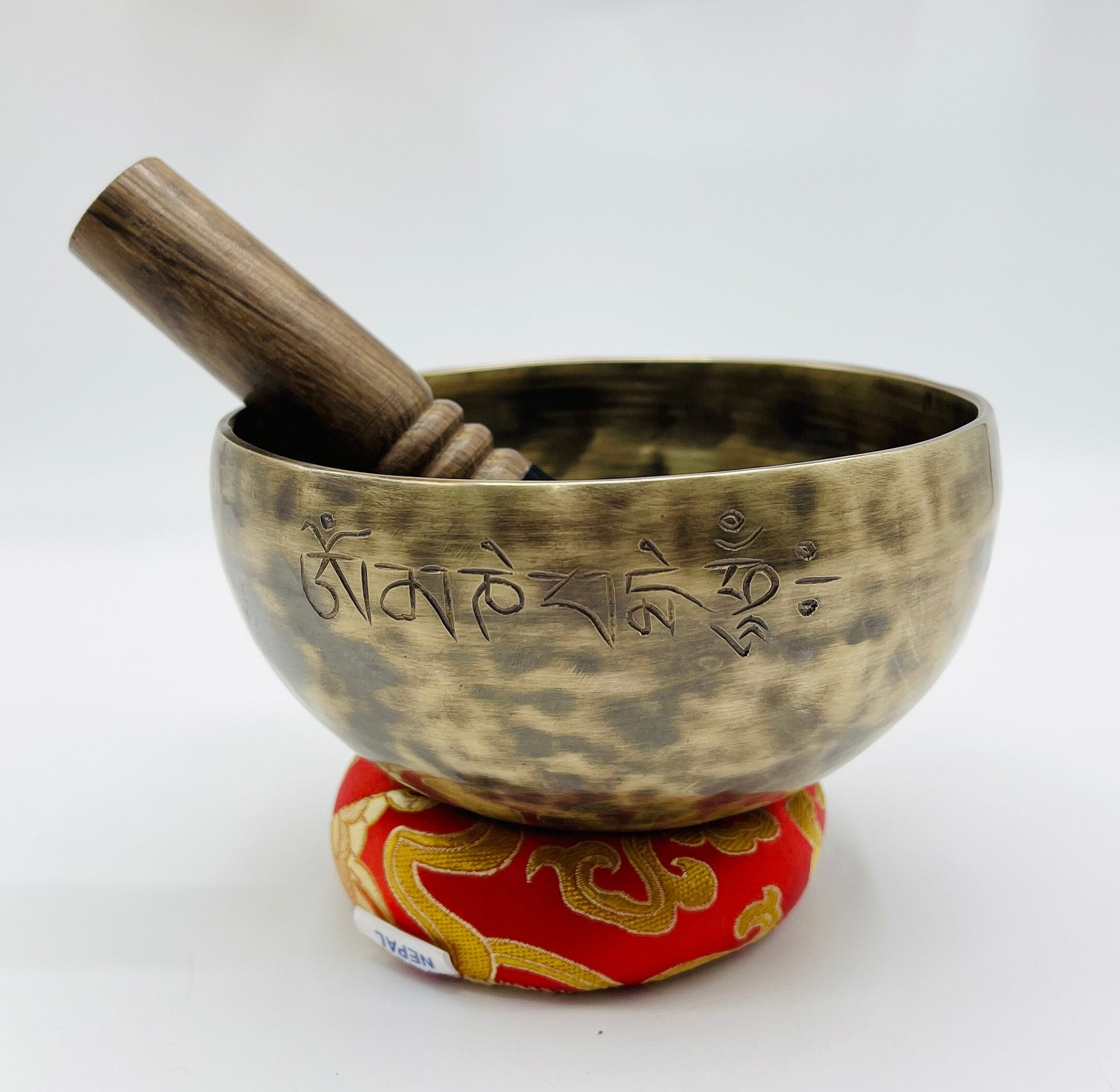 6インチ フルムーンシンギングボウル：手作りサウンドヒーリング瞑想