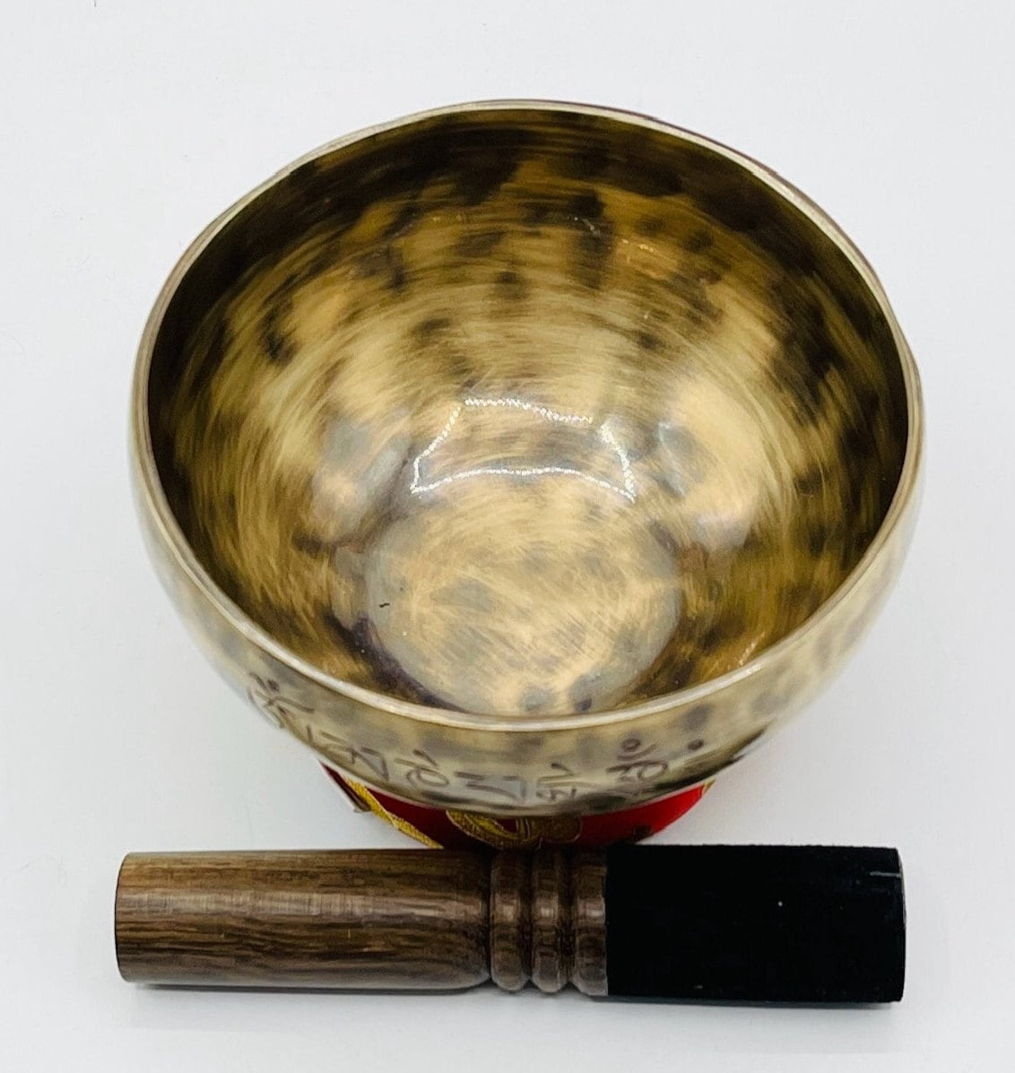 6インチ フルムーンシンギングボウル：手作りサウンドヒーリング瞑想