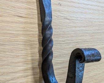 Hand Forged Steel Hook with Twist