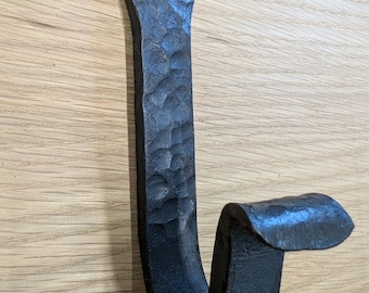 Hand Forged Steel Hook with Flat Scroll