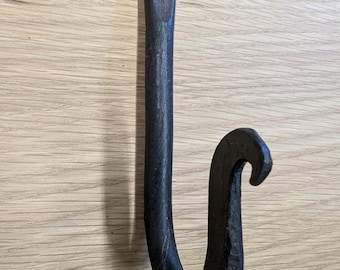 Hand Forged Steel Hook with Flat Scroll