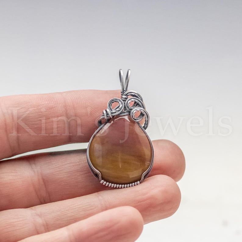 Arizona Rainbow Petrified Wood Agatized Gemstone, Oxidized Sterling