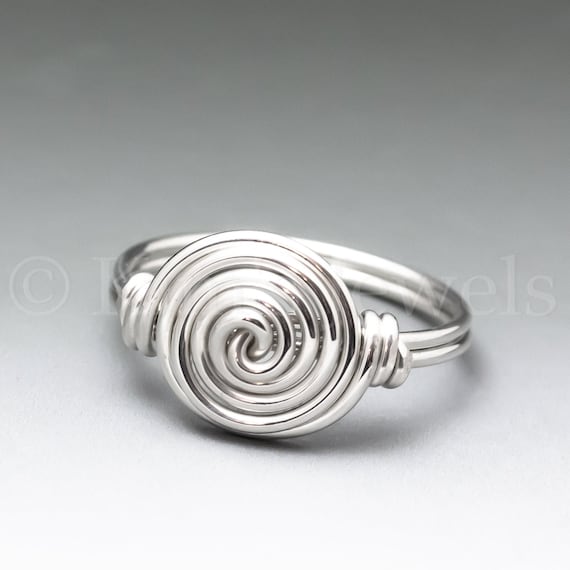 Spiral Sterling Silver Wire Wrapped Ring - Made to Order