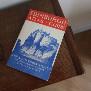 Guide de l'Atlas d'Édimbourg vintage des années 1950
