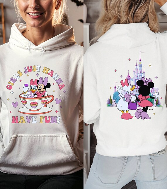 Disney Minnie Daisy Hoodie Disney Besties Hoodie Girls Just Wanna Have Fun Hoodie Disneyworld Hoodie Disney Hoodie Girls Trip Hoodie Etsy