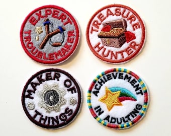 Style Choice - Machine Embroidered 2.5" Patch Adult Outdoors Merit Badge Iron On