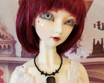 BJD Auswahl an handgemachten schwarzen Perlen Halskette Puppenschmuck SD SD13