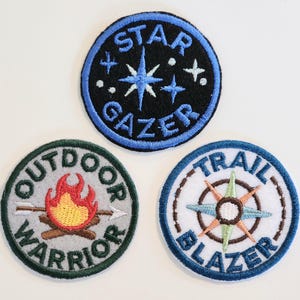 Style Choice - Machine Embroidered 2.5" Patch Adult Outdoors Merit Badge Iron On
