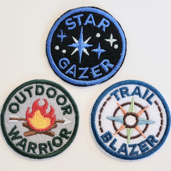 Style Choice - Machine Embroidered 2.5" Patch Adult Outdoors Merit Badge Iron On
