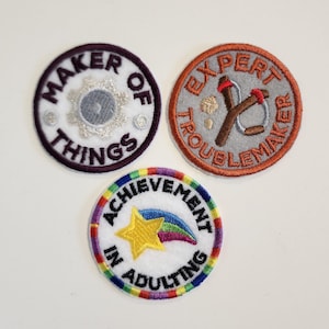 Style Choice - Machine Embroidered 2.5&quot; Patch Adult Outdoors Merit Badge Iron On