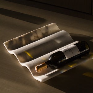 Curved Marble Bottle Display