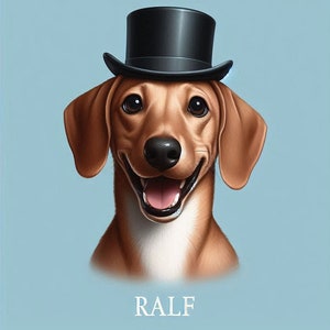 Dachshund - Digital Pet Prints of your furry friends