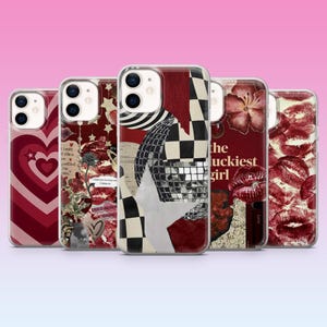Dark Red Phone Case Burgundy Maroon Cover for iPhone 16, 15, 14, 13, 12, 11, Samsung S25, S24, S23, Pixel 9Pro XL, 8Pro, 7A