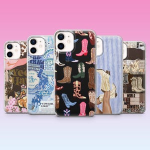 Western Phone Case Rodeo Cowboy Cowgirl Cover for iPhone 17, 16, 15, 14, 13, 12, Samsung S25, S24, S23, Pixel 10 Pro XL, 9Pro, 8Pro, 7A