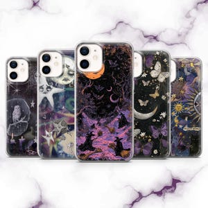 Witch Phone Case Dark Gothic Tarot Cover for iPhone 16, 15, 14, 13, 12, 11 | Samsung S25, S24, A16, A56 | Pixel 9A, 8Pro, 7A