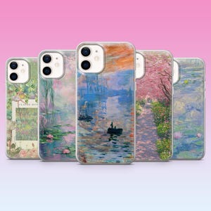 Monet Phone Case Painting Monet Art Cover for iPhone 16, 15, 14, 13, 12, 11, Samsung S25, S24, S23, Pixel 9Pro XL, 8Pro, 7A