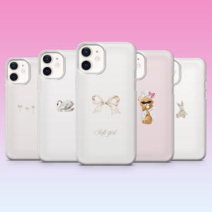 Weiche Mädchen Handy Hülle saubere ästhetische einfache niedliche Abdeckung für iPhone 16, 15, 14, 13, 12, 11, Samsung S25, S24, S23, Pixel 9Pro XL, 8Pro, 7A