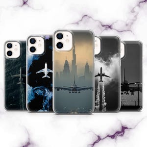 Luftfahrt Handyhülle Flugzeug Reiseschutzhülle für iPhone 16, 15, 14, 13, 12, 11, Samsung S25, S24, S23, Pixel 9Pro XL, 8Pro, 7A