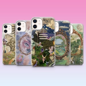 Fairycore Handyhülle Fairytale Cottagecore Feen abdeckung für iPhone 16, 15, 14, 13, 12, 11, Samsung S25, S24, S23 A15 Pixel 9Pro XL, 8Pro 8A