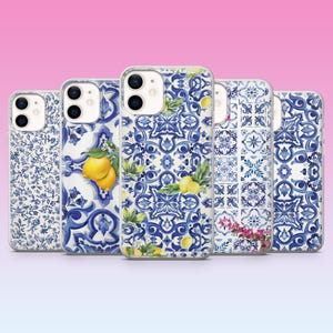 Azulejo Phone Case Portugal Blue Tile Cover for iPhone 16, 15, 14, 13, 12, 11, Samsung S25, S24, S23, Pixel 9Pro XL, 8Pro, 7A