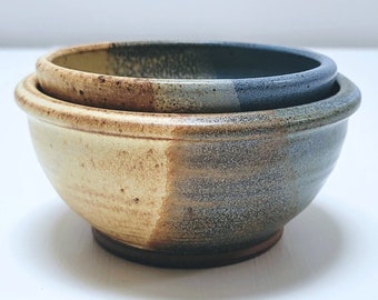 Set of 2 Handmade Earthenware Bowls- Levandowski Pottery