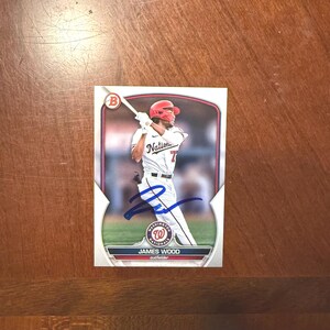 ジェームズ・ウッド直筆サインカード Topps Bowman ベースボールカード