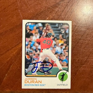 Jarren Duran Rookie signierte Karte Topps Tradition Rookie Baseballkarte Boston Red Sox Handsignierte Karte Ohne COA All-Star-Rare-Karte