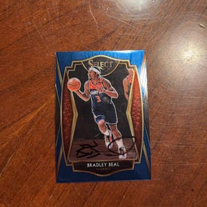 Bradley Beal signierte Karte Panini Auswahl Basketball Washington Wizards handsignierte Karte ohne COA