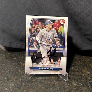 Aaron Judge Autographed Card Topps Bowman Baseball Card New York Yankees Auto No COA All Star Rare