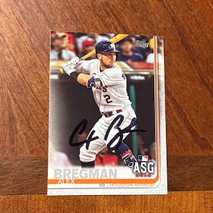 Alex Bregman signierte Karte Topps All Star Game 2019 Baseballkarte Houston Astros Seltene handsignierte Karte ohne COA