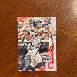 Jose Ramirez signierte Karte Topps Baseballkarte Cleveland Indians handsignierte Karte Keine COA