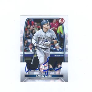 Aaron Judge Autographed Card Topps Bowman Baseball Card New York Yankees Auto No COA Future Hall of Fame MVP