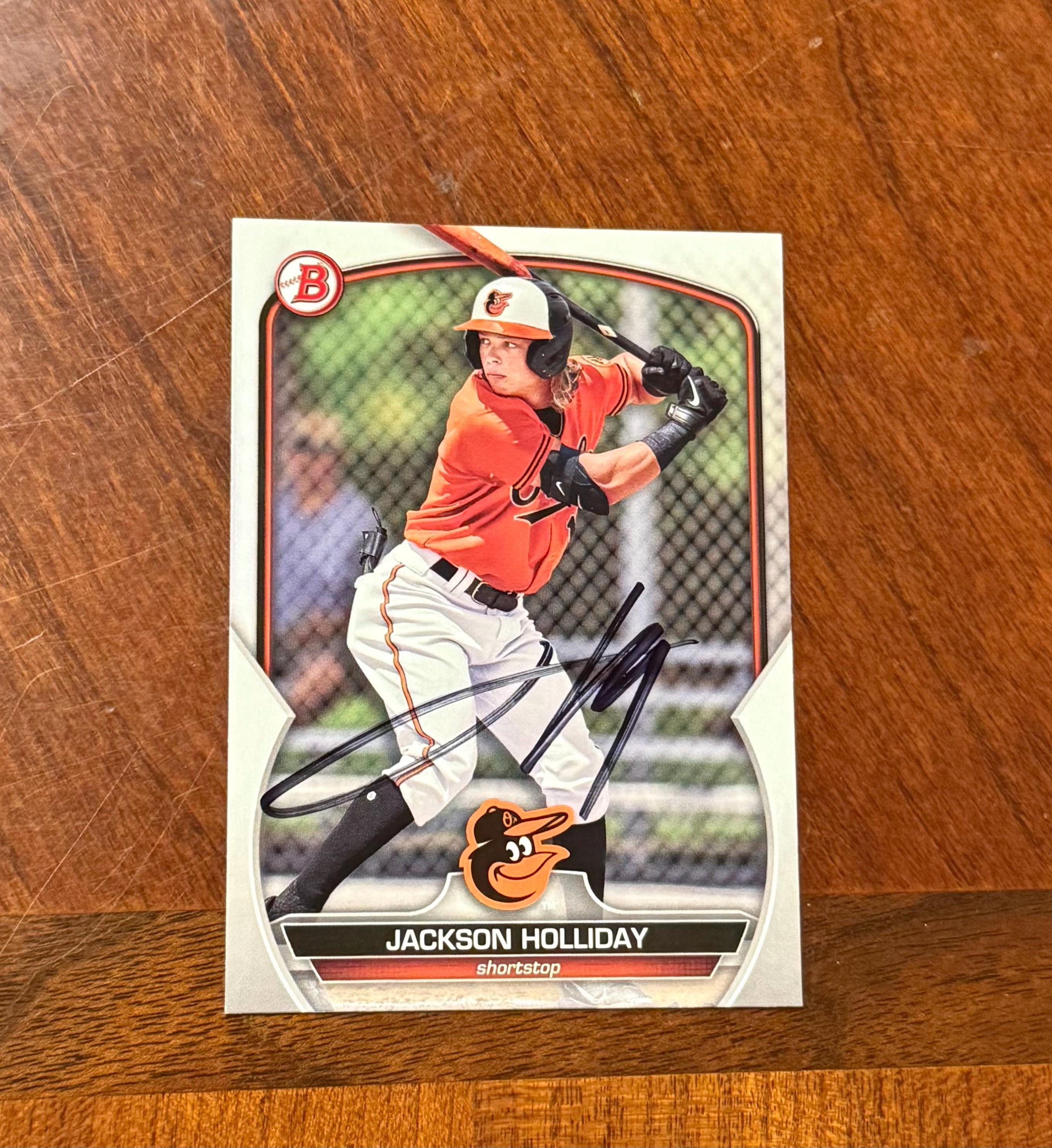 ジャクソンホリデー 直筆サインカード ジャクソン・ホリデイ 直筆サインカード Topps Bowman ベースボール