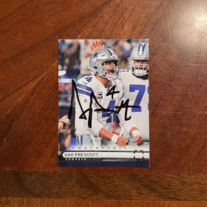 Dak Prescott signierte Karte Cowboys 2022 Panini Chroniken Football Karte NFL Pro Football Handsigniert Dallas Cowboys Autogramm Kein COA