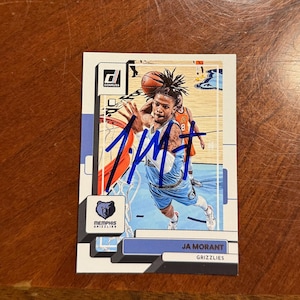 Ja Morant signierte Karte Panini Prizm Donruss Basketball Memphis Grizzlies handsignierte Karte ohne COA