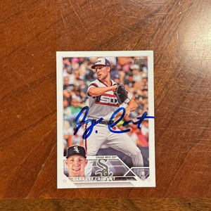Garrett häkeln signierte Karte Topps Baseballkarte Chicago White Sox handsignierte Karte Ohne Zukunftszertifikat