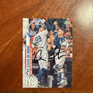 ♥♥♥♥♥♥♥♥♥♥♥♥♥♥♥♥ Bitte beachtet, dass♥ die Karte 2020 Topps NY State Of Mind Insert Baseball Card New York Yankees Auto No COA♥ Zukünftige Hall of Fame MVP