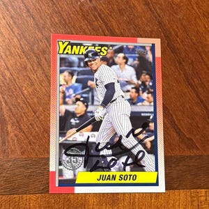 Juan Soto Autographed Card Topps 35th Anniversary Insert Baseball Card New York Yankees Hand Signed Card No COA Rare