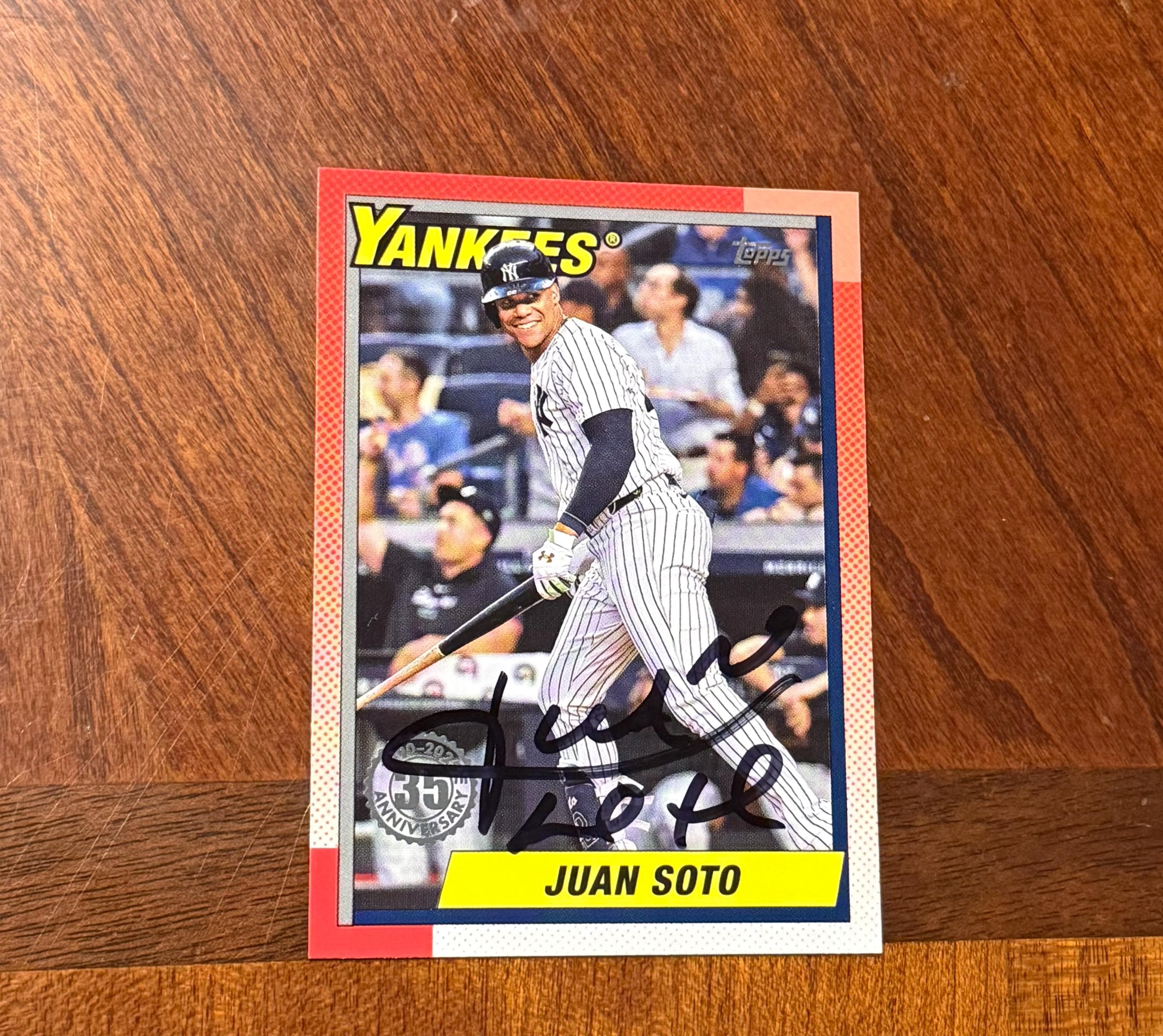 フアン・ソト 直筆サインカード Topps 35周年記念インサート ベース 