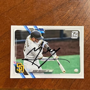 Manny Machado Slightly Faded Autogrammed Karte Topps Baseball San Diego Padres Handsignierte Karte ohne COA